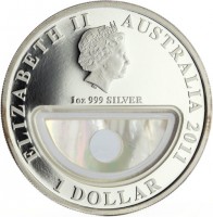 ELIZABETH II. AUSTRALIA 2011. 1oz 999 SILVER. 1 DOLLAR. IRB.