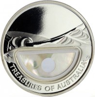 Silver coin Australia KM# 1564 JG. TREASURES OF AUSTRALIA.