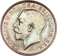 United Kingdom coin 1 Shilling - George V (1911 - 1919) obverse obverse of 1 Shilling - George V (1911 - 1919) coin with KM# 816 from United Kingdom. Inscription: GEORGIVS V DEI GRA:BRITT:OMN:REX