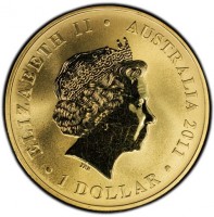 ELIZABETH II. AUSTRALIA 2011. 1 DOLLAR. IRB.