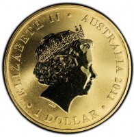 Aluminium Bronze coin Australia KM# 1599 ELIZABETH II. AUSTRALIA 2011. 1 DOLLAR. IRB.