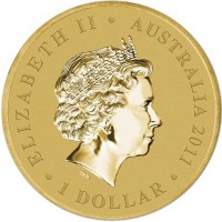 ELIZABETH II. AUSTRALIA 2011. 1 DOLLAR. IRB.