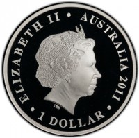 ELIZABETH II. AUSTRALIA 2011. 1 DOLLAR. IRB.