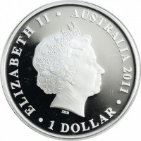 ELIZABETH II. AUSTRALIA 2011. 1 DOLLAR. IRB.