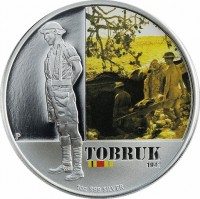 Silver coin Australia KM# 1606 P. TOBRUK. 1941. 1 oz 999 SILVER. WR.