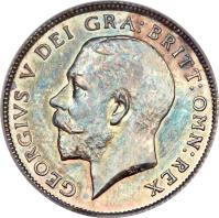 United Kingdom coin 6 Pence - George V (1911 - 1920) obverse obverse of 6 Pence - George V (1911 - 1920) coin with KM# 815 from United Kingdom. Inscription: GEORGIVS V DEI GRA: BRITT: OMN: REX