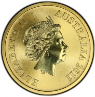 Aluminium Bronze coin Australia KM# 1615 ELIZABETH II. AUSTRALIA 2011. IRB.