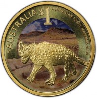 AUSTRALIA $1. AUSTRALIAN FOSSIL MAMMAL SITES. P RV.