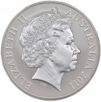 Silver coin Australia KM# 1759 ELIZABETH II. AUSTRALIA 2011. IRB.