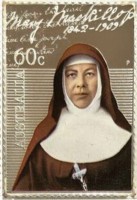 Silver coin Australia Mary Mackillop. 1842-1909. 60c. P. AUSTRALIA.