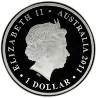 ELIZABETH II. AUSTRALIA 2011. 1 DOLLAR. IRB.