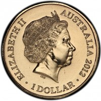 ELIZABETH II. AUSTRALIA 2012. 1 DOLLAR. IRB.
