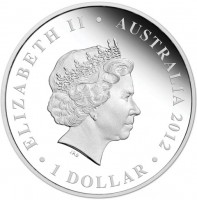 ELIZABETH II. AUSTRALIA 2012. 1 DOLLAR. IRB.