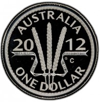 Silver coin Australia KM# 1732a AUSTRALIA. 20 12. ONE DOLLAR. K G. M.