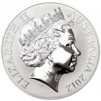 Silver coin Australia KM# 1737 ELIZABETH II. AUSTRALIA 2012. IRB.