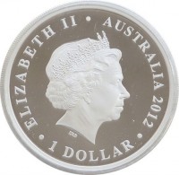ELIZABETH II. AUSTRALIA 2012. 1 DOLLAR. IRB.