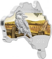 KOOKABURRA. 1 OZ 999 SILVER. P. 2012.