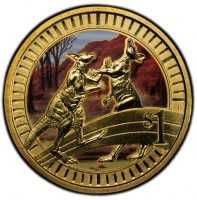 Aluminium Bronze coin Australia KM# 1811 $1. P. TV.