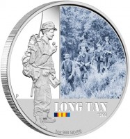 P. LONG TAN. 1966. 1oz 999 SILVER. WR.