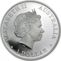 Silver coin Australia KM# 1826 ELIZABETH II. AUSTRALIA. 1 DOLLAR. IRB.