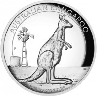 Silver coin Australia KM# 1830 AUSTRALIAN KANGAROO. P. 2012 1oz 999 SILVER. WR.