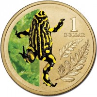 Aluminium Bronze coin Australia KM# 1858 1 DOLLAR.