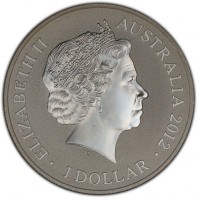 Silver coin Australia KM# 1862 ELIZABETH II. AUSTRALIA 2012. 1 DOLLAR. IRB.
