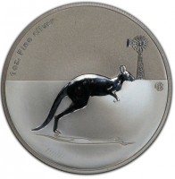 Silver coin Australia KM# 1862 1oz. Fine silver. f15.