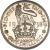 reverse of 1 Shilling - George VI - English crest; With IND:IMP (1937 - 1946) coin with KM# 853 from United Kingdom. Inscription: · FID · DEF · IND · IMP · 19 41 · ONE · SHILLING ·
