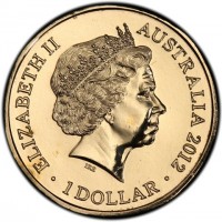 Aluminium Bronze coin Australia KM# 2022 ELIZABETH II. AUSTRALIA 2012. IRB.