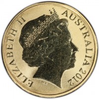Aluminium Bronze coin Australia ELIZABETH II. AUSTRALIA 2012. IRB.