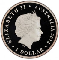 ELIZABETH II. AUSTRALIA 2012. 1 DOLLAR. IRB.