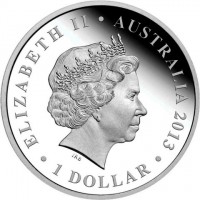 ELIZABETH II. AUSTRALIA 2013. 1 DOLLAR. IRB.