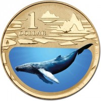 Aluminium Bronze coin Australia KM# 1949 1 DOLLAR.