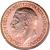 obverse of 1/2 Penny - George V - Modified portrait (1925 - 1927) coin with KM# 824 from United Kingdom. Inscription: GEORGIVS V DEI GRA:BRITT:OMN:REX FID:DEF:IND:IMP: BM