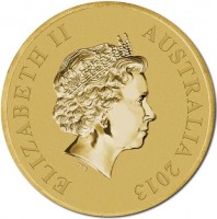 Aluminium Bronze coin Australia KM# 1976 ELIZABETH II. AUSTRALIA 2013. IRB.