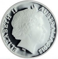 Silver coin Australia KM# 2029 ELIZABETH II. AUSTRALIA 2013. IRB.