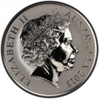 Silver coin Australia KM# 2030 ELIZABETH II. AUSTRALIA 2013. IRB.