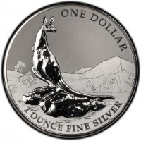 ONE DOLLAR. 1 OUNCE FINE SILVER.