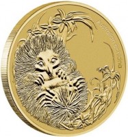 Aluminium Bronze coin Australia KM# 2077 Australian echidna. P EM.