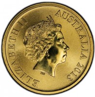 Aluminium Bronze coin Australia KM# 2137 ELIZABETH II. AUSTRALIA 2013. IRB.