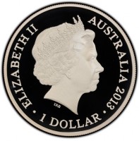 ELIZABETH II. AUSTRALIA 2013. 1 DOLLAR. IRB.