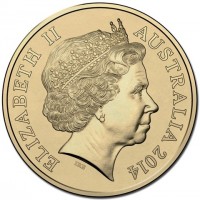Aluminium Bronze coin Australia KM# 2162 ELIZABETH II. AUSTRALIA 2014. IRB.