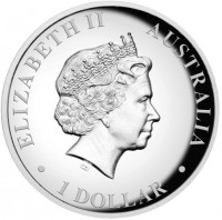 Silver coin Australia KM# 2177 ELIZABETH II. AUSTRALIA. 1 DOLLAR. IRB.