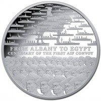Silver coin Australia KM# 2891 FROM ALBANY TO EGYPT. CENTENARY OF THE FIRST AIF CONVOY.