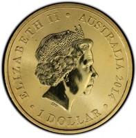 ELIZABETH II. AUSTRALIA 2014. 1 DOLLAR. IRB.