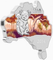 KOALA. 1oz 999 SILVER. P. IJ. 2014.
