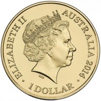 ELIZABETH II. AUSTRALIA 2014. 1 DOLLAR. IRB.