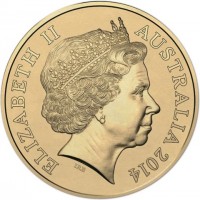Aluminium Bronze coin Australia KM# 2919 ELIZABETH II. AUSTRALIA 2014. IRB.