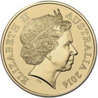 Aluminium Bronze coin Australia KM# 2921 ELIZABETH II. AUSTRALIA 2014. IRB.